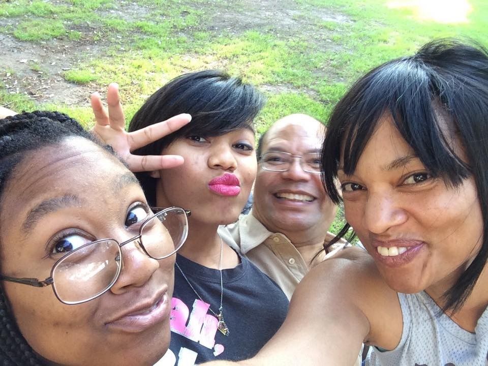 My family: Shiane, Shaila, Carl and Malaika. Making it through love, life and success.