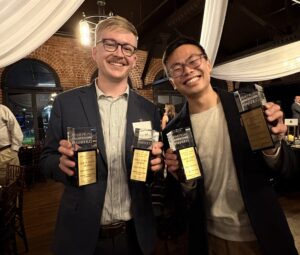 Erik Harty and Jon Hwang from LONG/DIVISION earned the coveted Best of Show award in the professional category for their Internet Commercial "Endless Pastabilities" created for Barilla at the 2025 AAF-IE ADDY Awards Gala.